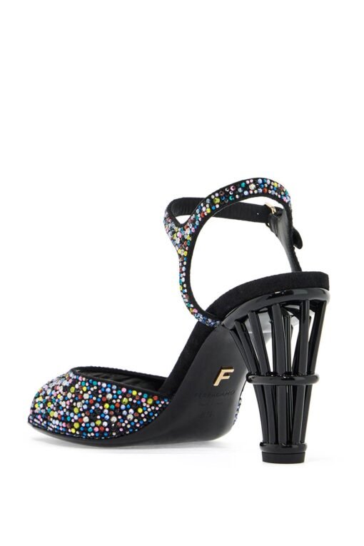 cage and crystal high heel sandals. - Image 4