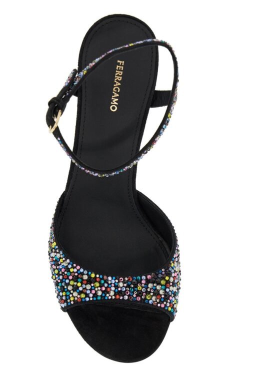 cage and crystal high heel sandals. - Image 3