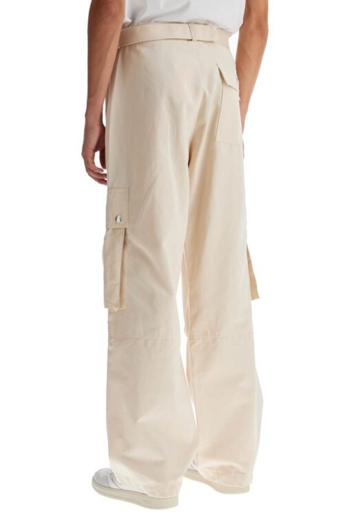 cargo gabardine trousers in eight - Image 3