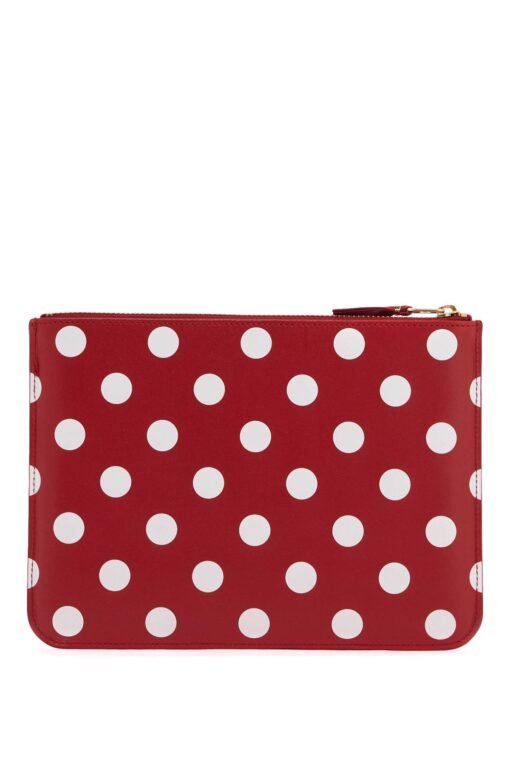 'polka dot leather pouch bag - Image 3