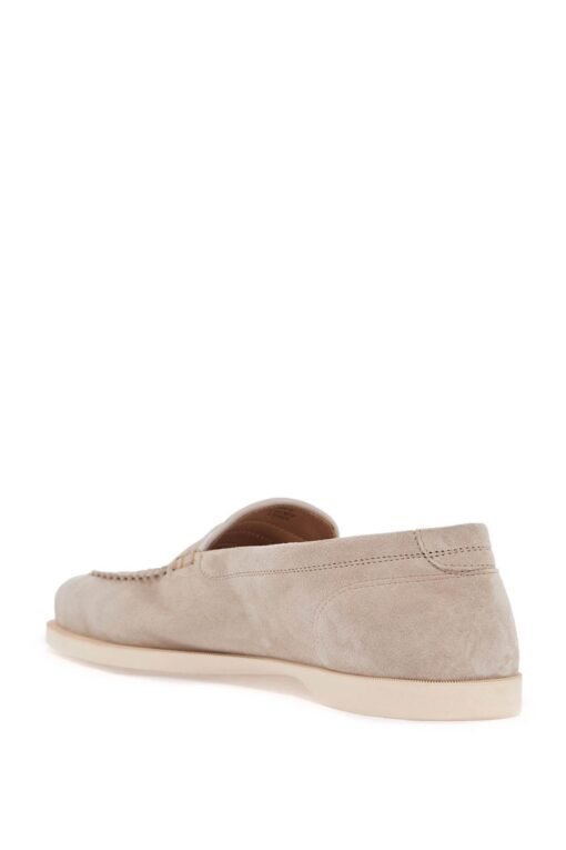men's suede lace-up shoes in sand with flexible sole - Image 3