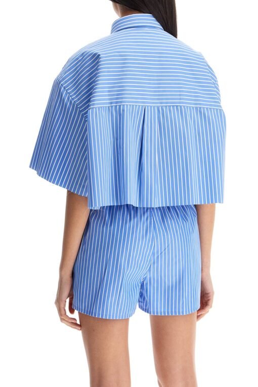 blue striped cotton shirt - Image 3