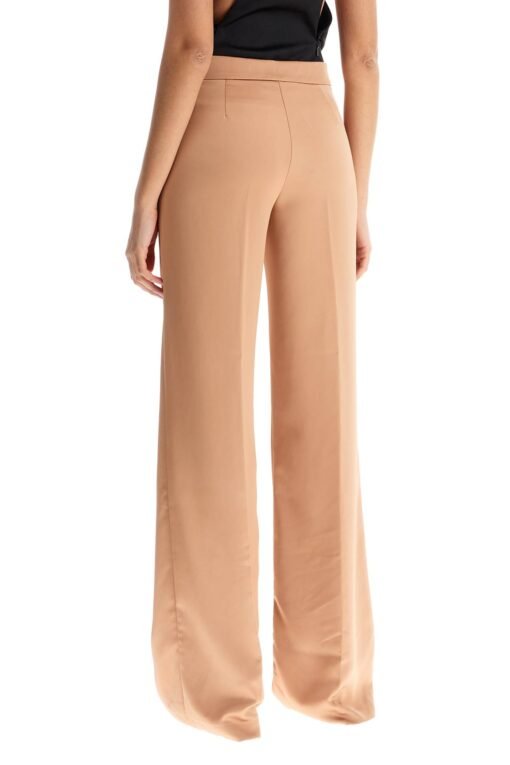 flared satin trousers - Image 3