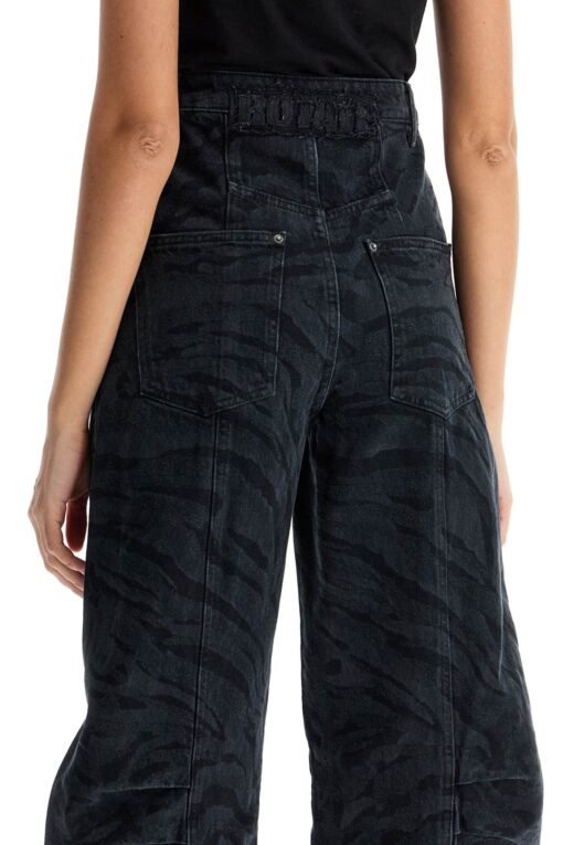 animal print barrel jeans - Image 4