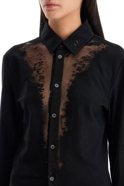 unisex jersey dévoré shirt - Image 4