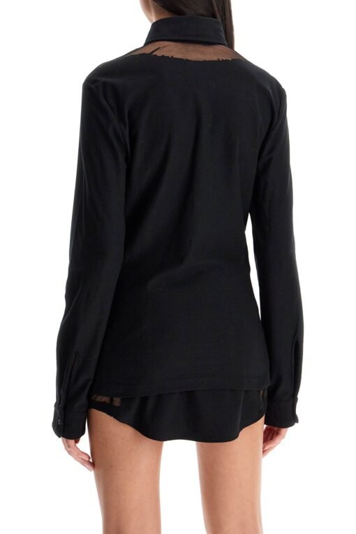 unisex jersey dévoré shirt - Image 3