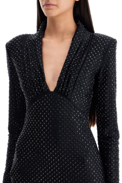 'jersey mini dress with rh - Image 4