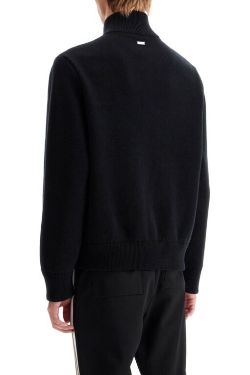 wool and leather cardigan - Image 3
