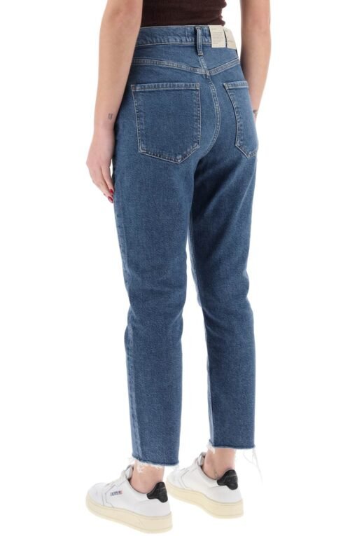 high-waisted straight cropped jeans in the - Image 3