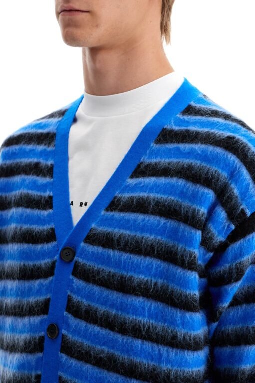 striped wool and mohair cardigan - Image 4