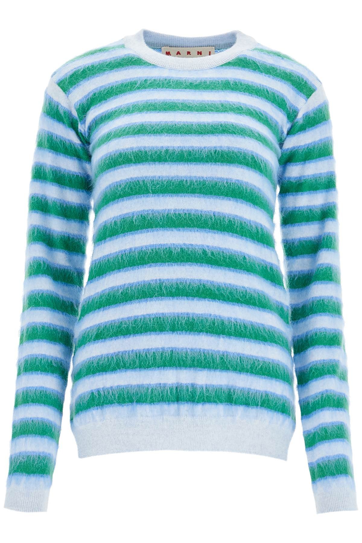 striped crewneck pullover