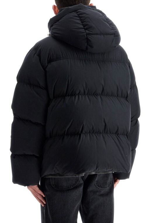 "down jacket with logo patch - Image 3