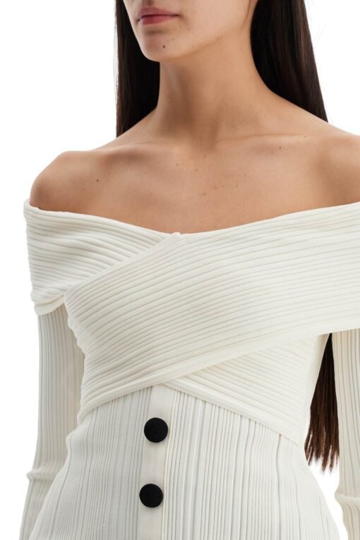 off-shoulder knit top - Image 4