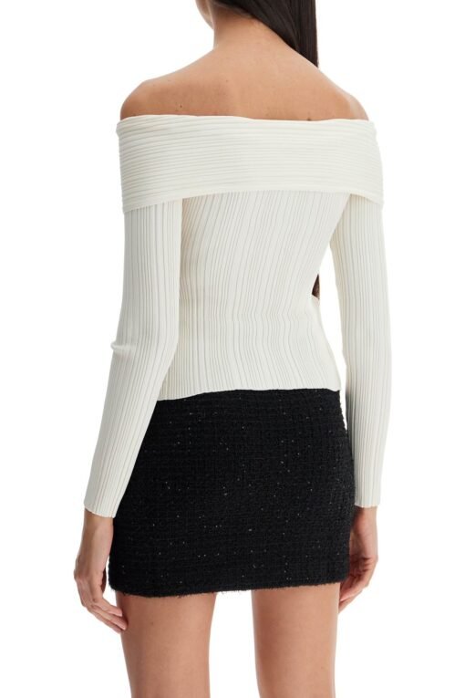 off-shoulder knit top - Image 3