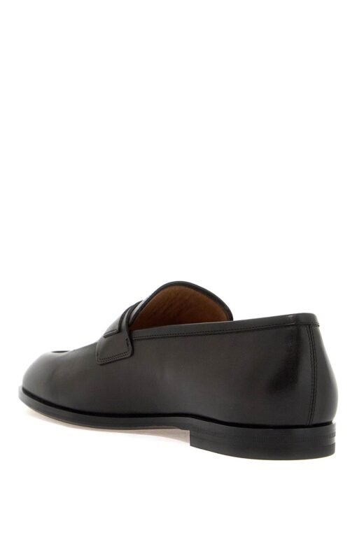 smooth leather loafers with gancini - Image 3