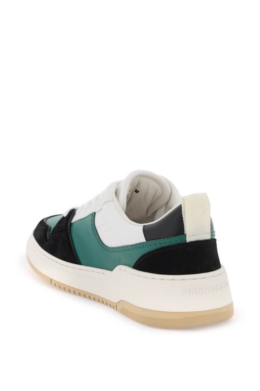 smooth and suede leather sneakers - Image 3