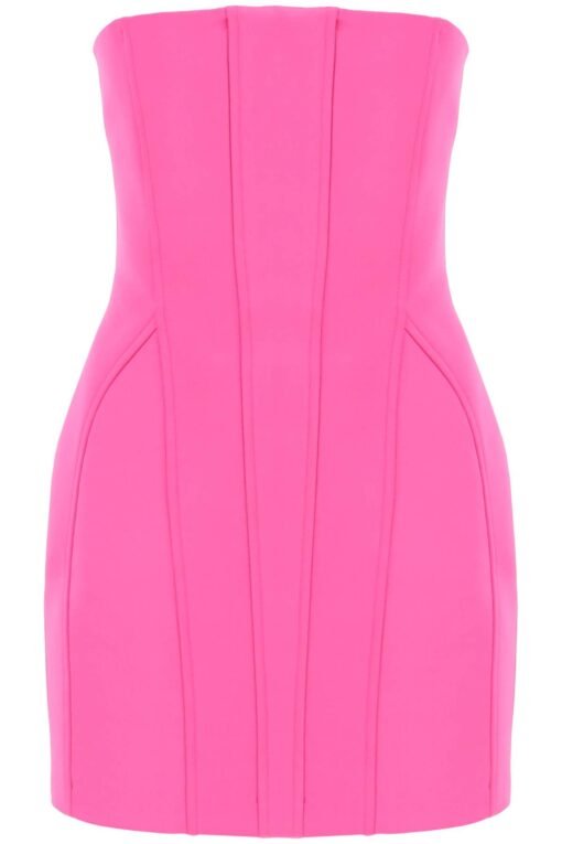 structured mini dress with a