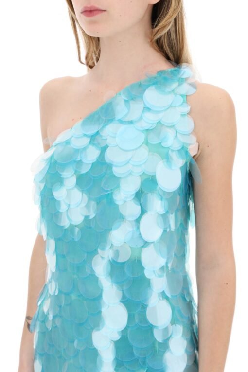 one-shoulder mini dress with - Image 4