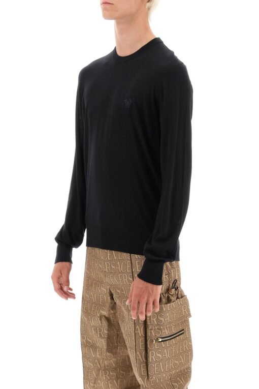 pullover with medusa embroidery - Image 4