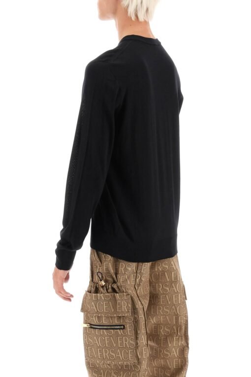 pullover with medusa embroidery - Image 3