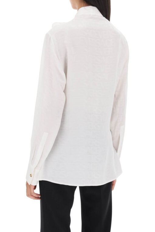 'versace allover' lavallière shirt - Image 3