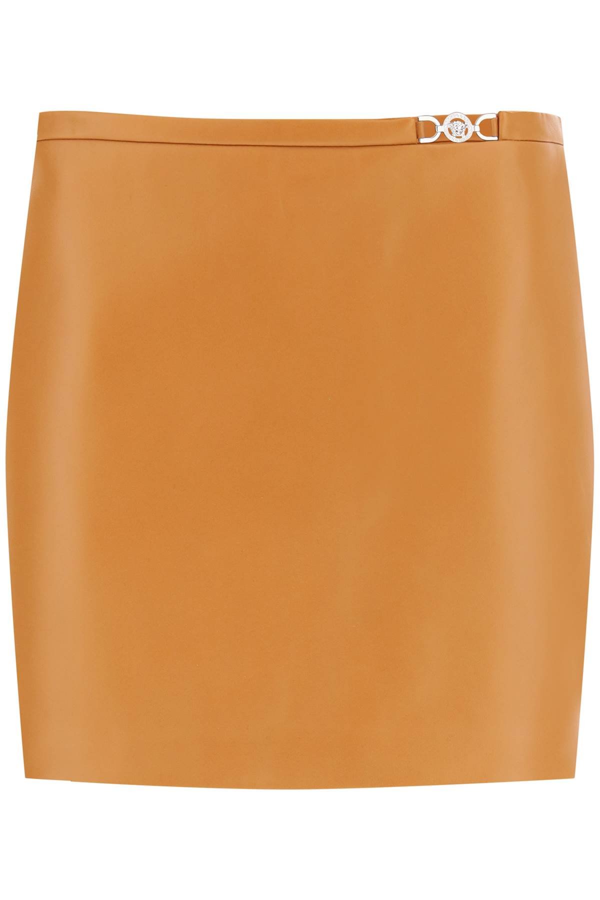 medusa '95 leather mini skirt