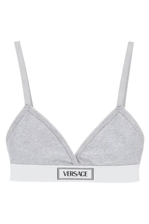 '90s logo ribbed bralette