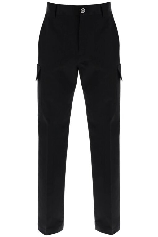 cotton gabardine cargo pants in