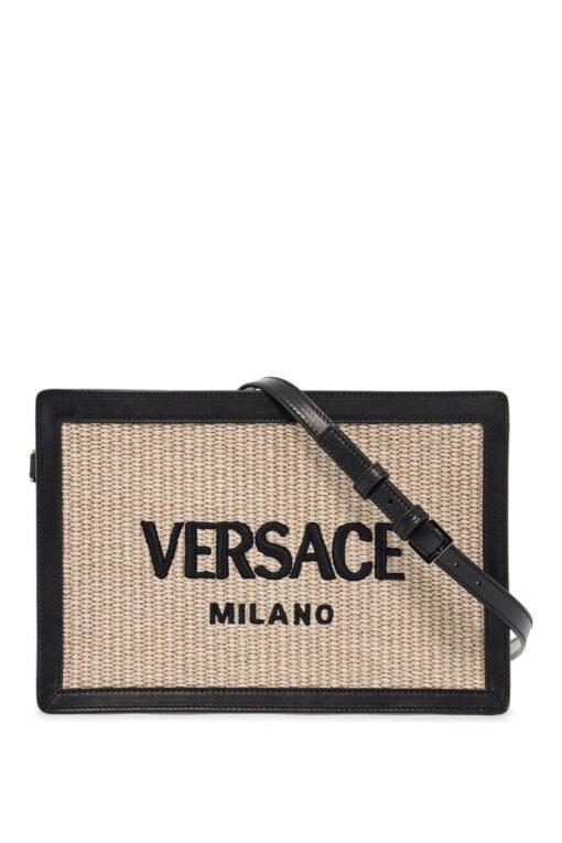 raffia pouch for