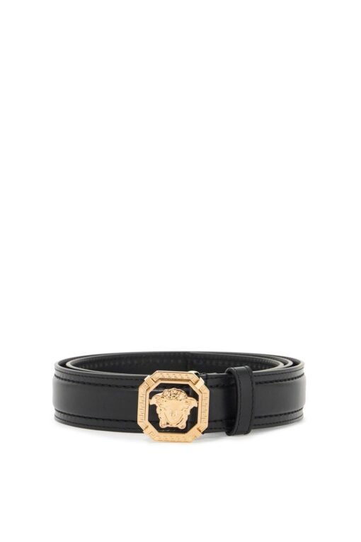 "leather medusa belt with