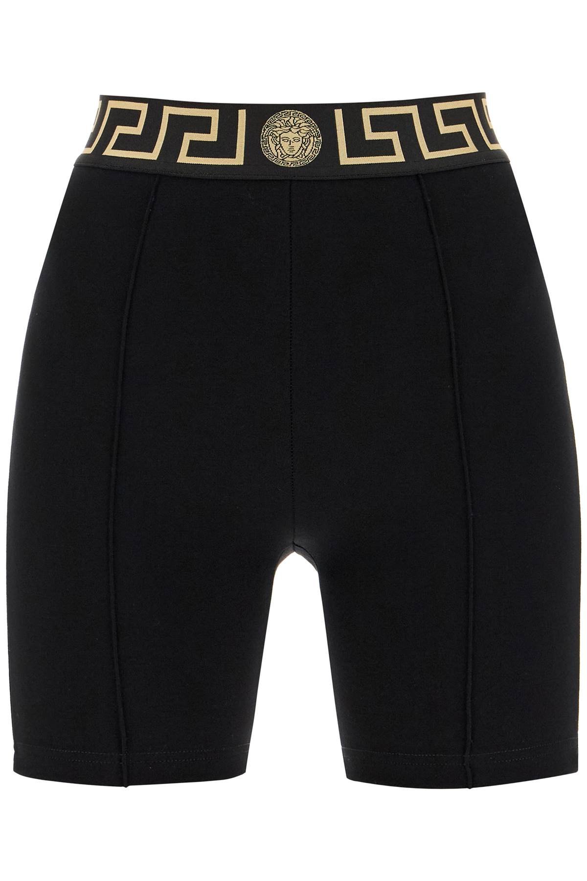 "sporty shorts with greek band