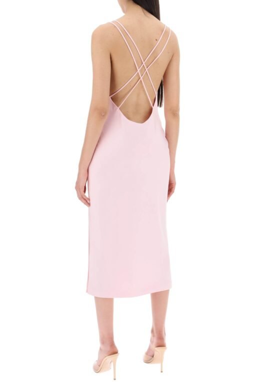 satin midi slip dress for a - Image 3