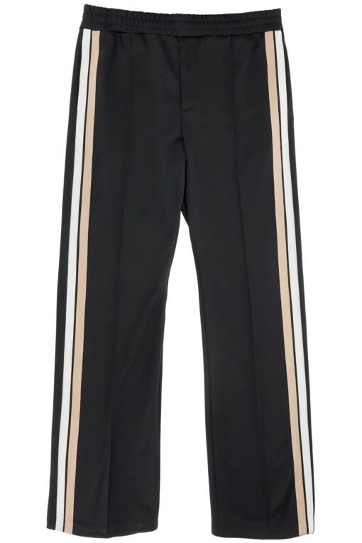 sporty pants with side stripes