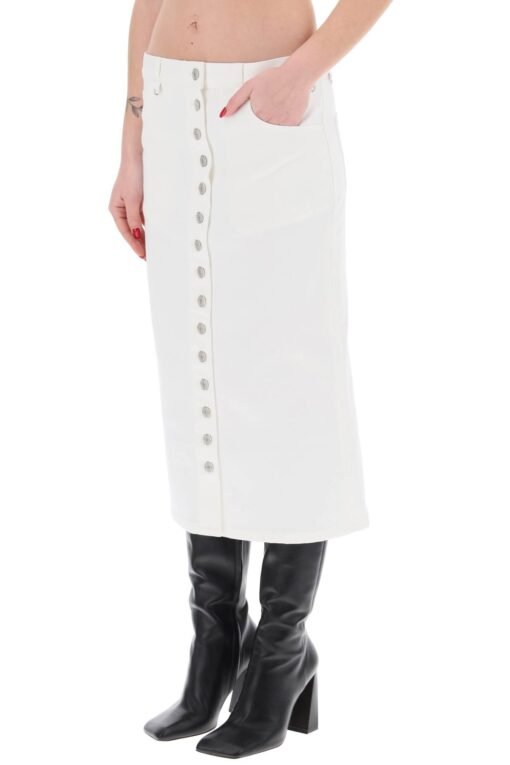 "denim midi skirt with multif - Image 4