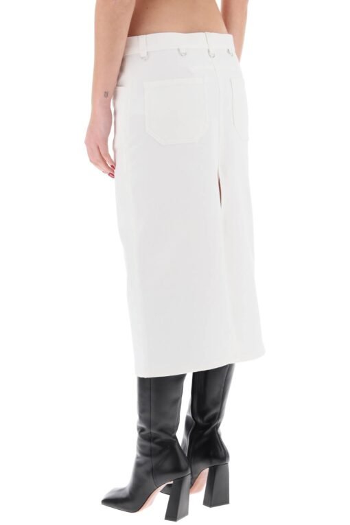 "denim midi skirt with multif - Image 3
