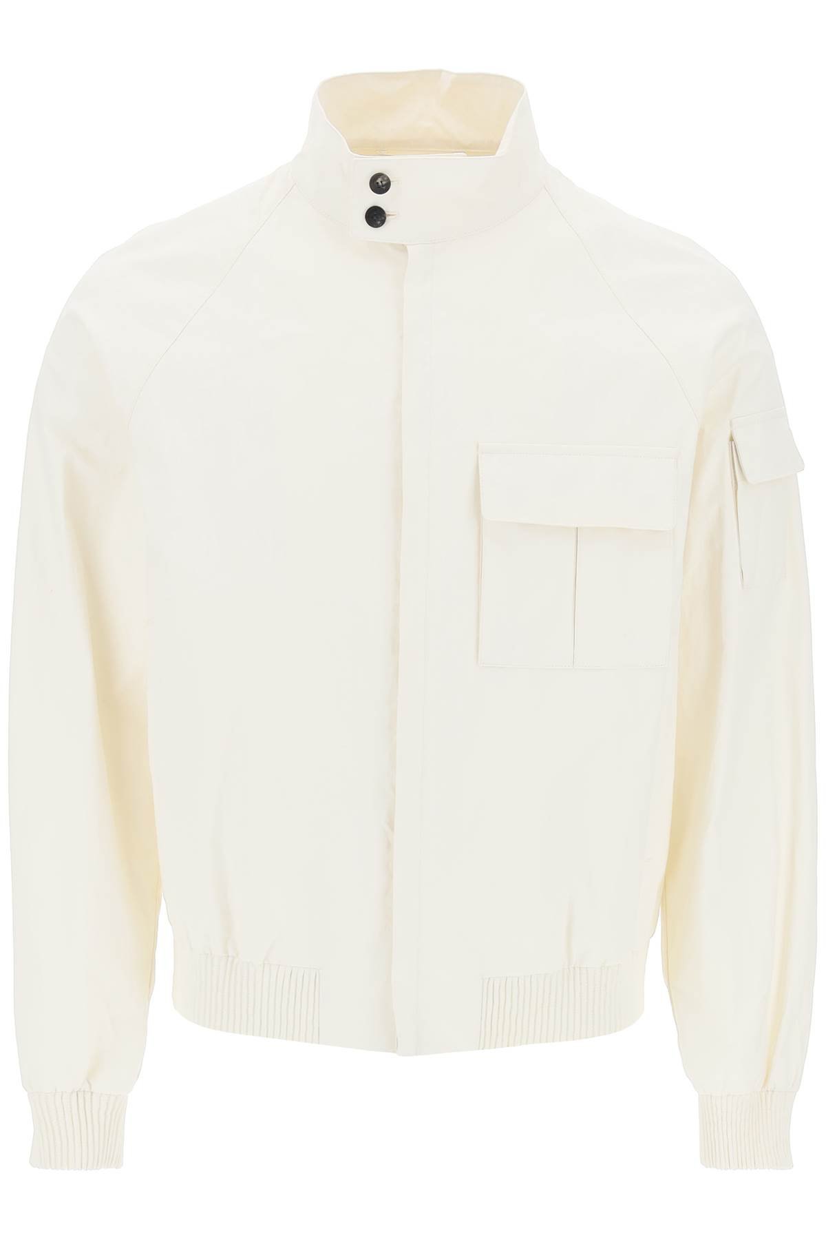 linen coated blouson