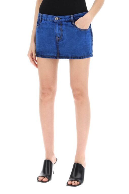 denim foam mini skirt for - Image 4