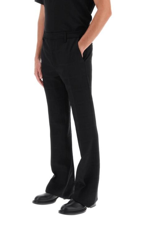 flared pants in virgin wool - Image 4