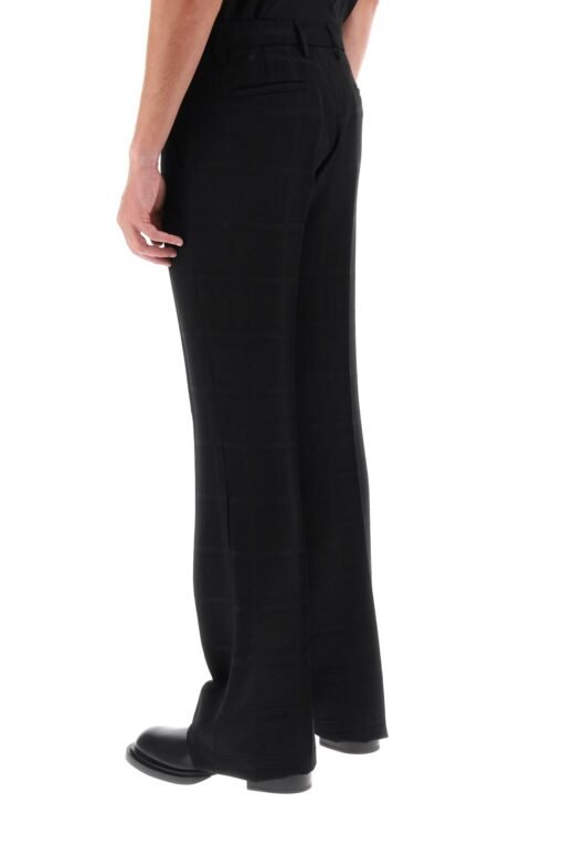 flared pants in virgin wool - Image 3