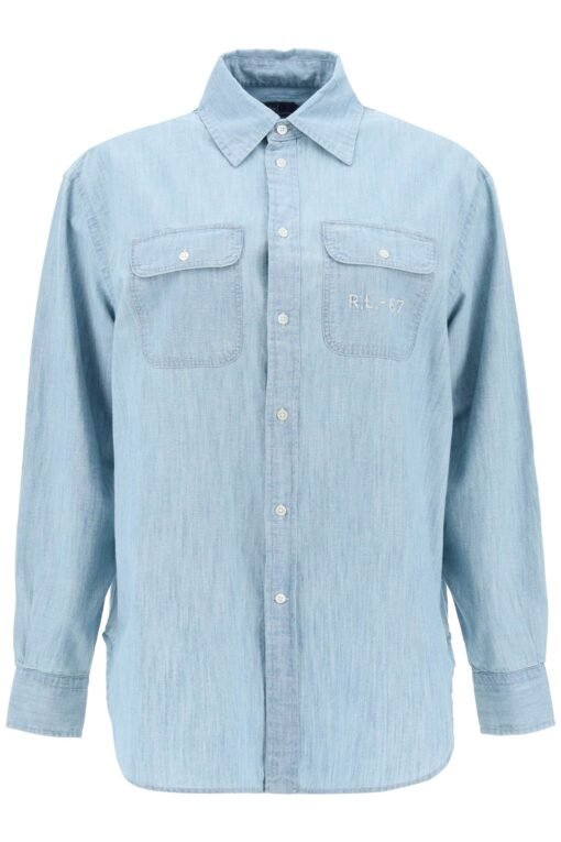 embroidered chambray