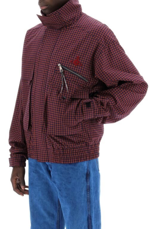 micro tartan memphis bomber jacket - Image 4