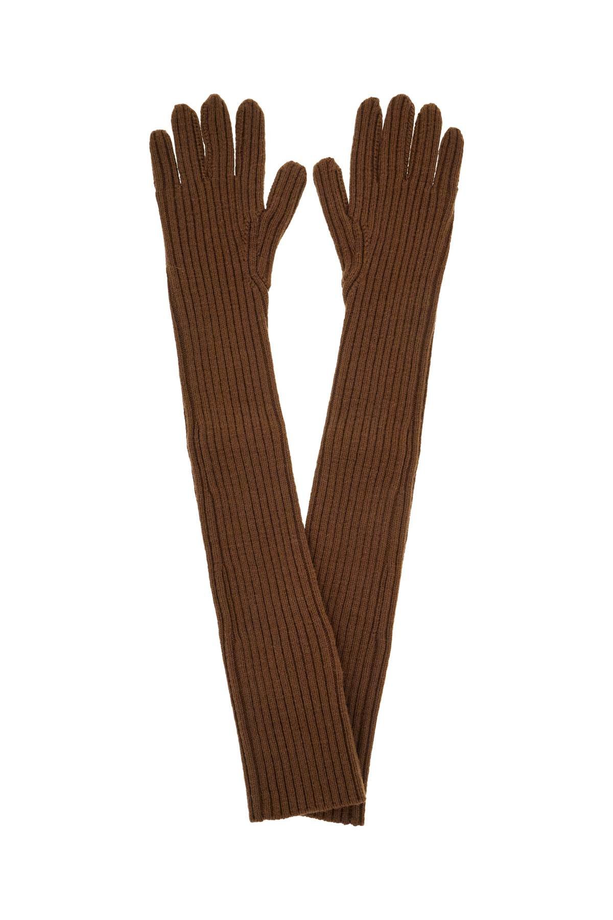 long virgin wool gloves