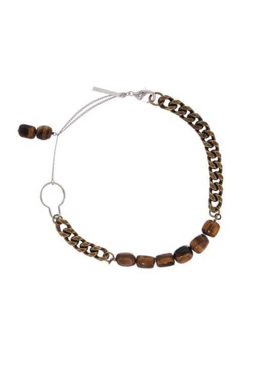 chain necklace with stones