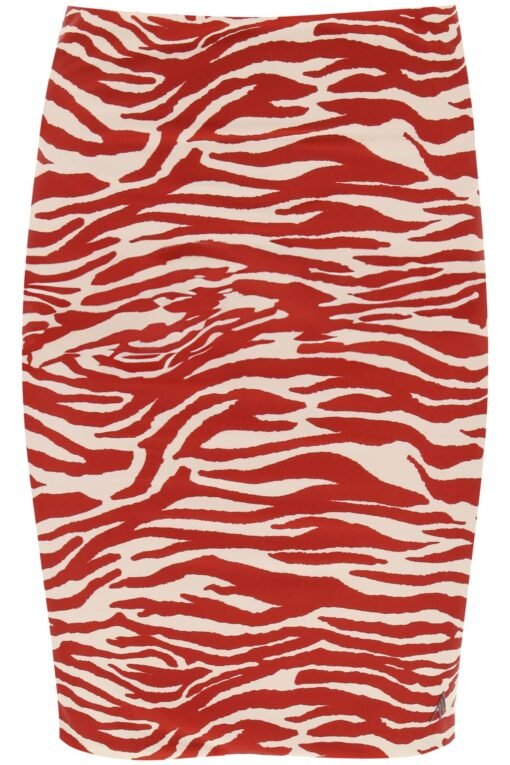 "mini animal print skirt in eight