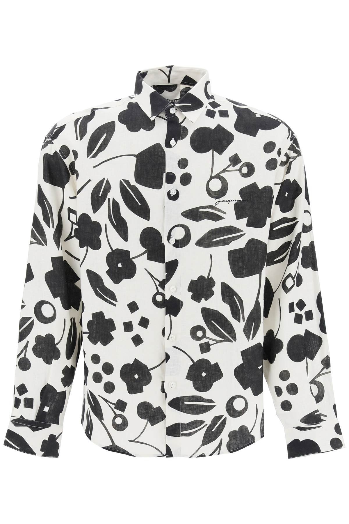 florealennlinen shirt with