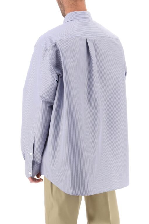 technical cotton shirt with striped motif - Image 3