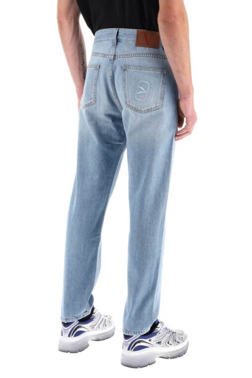 tapered jeans with medium wash - Image 3
