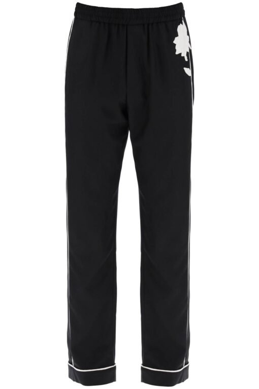 silk poplin trousers in eight