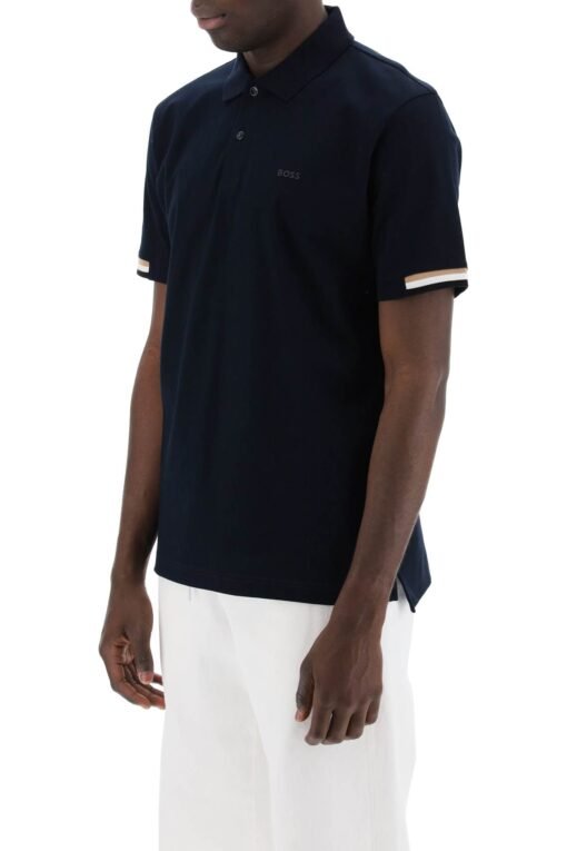 parlay polo shirt with stripe detail - Image 4