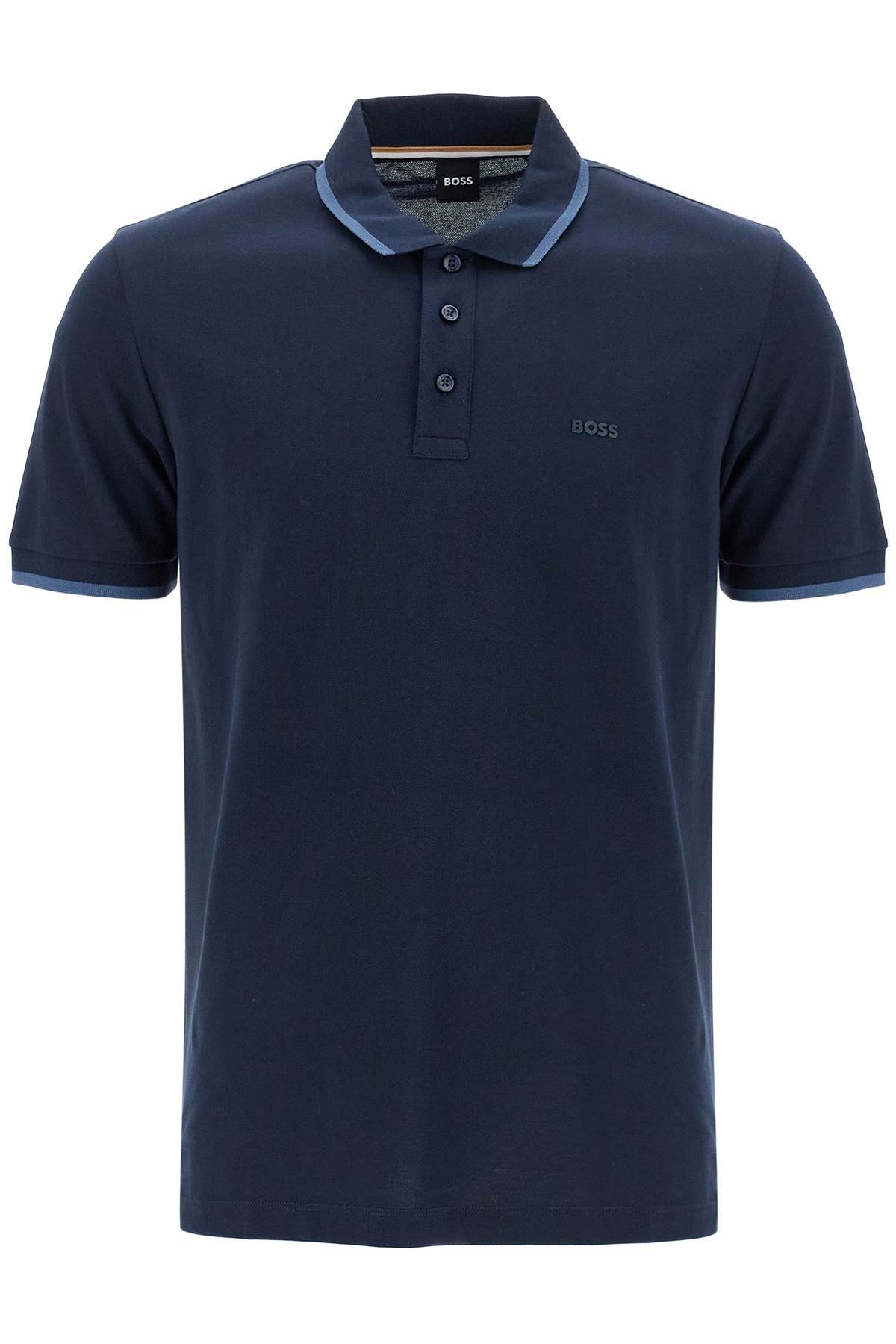 polo shirt with contrasting edges